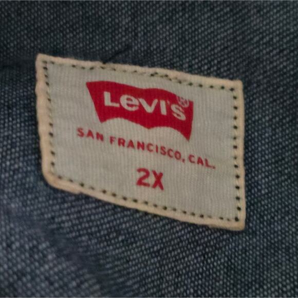 LEVIS Red Tab‎ Long Sleeve Plus Ellie Denim Shirt Dress size 2X - Picture 8 of 12